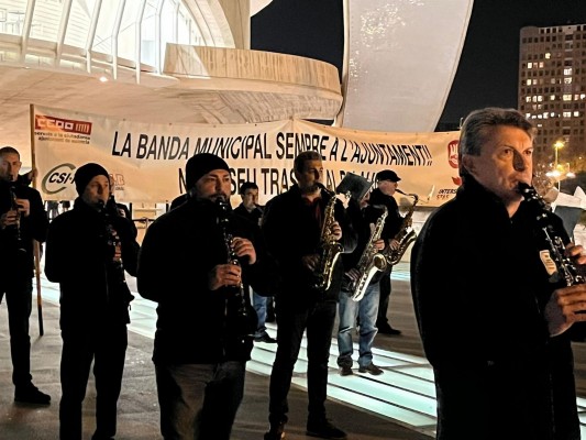 La Banda Municipal se vuelve a plantar contra el traslado al Palau de la Música
