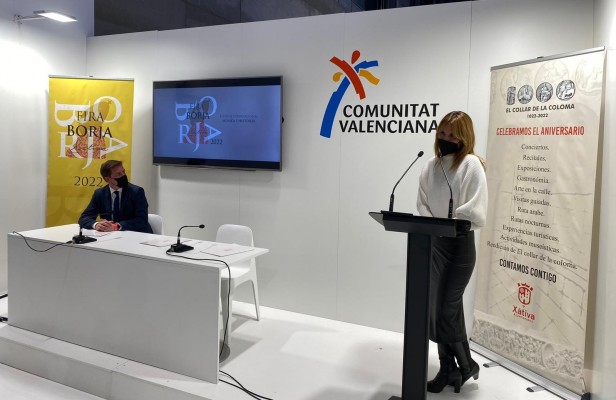 Xàtiva presenta en Fitur el cartel de 'Nits al Castell' y anuncia que repetirá la Fira Borja en 2022
