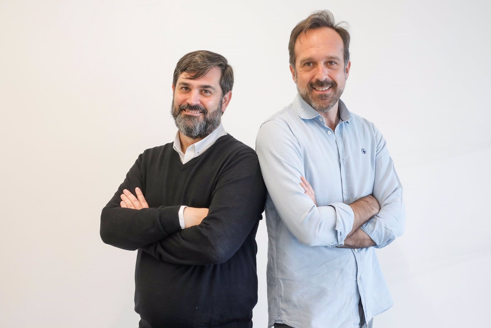 Los fundadores de HR Bot Factory Antonio Corral y Jon Gonzalo. Foto: HR BOT FACTORY - 