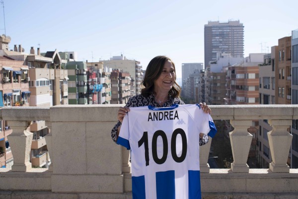 Andrea Piñero, embajadora del Centenario del Hércules
