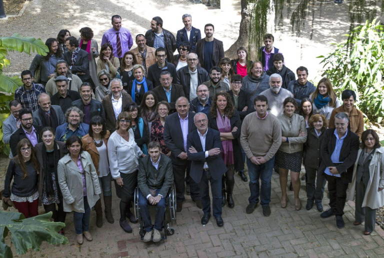 Candidatos a Les Corts de Podemos, varios de los cuales pertenecen al Consejo Ciudadano. EFE - 