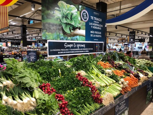 Carrefour incrementa en un 23% las compras a productores de verduras de hoja