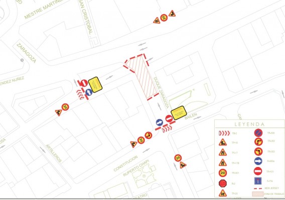 Alicante inicia el lunes las obras de peatonalización del centro en el eje de Constitución y Bailén  

