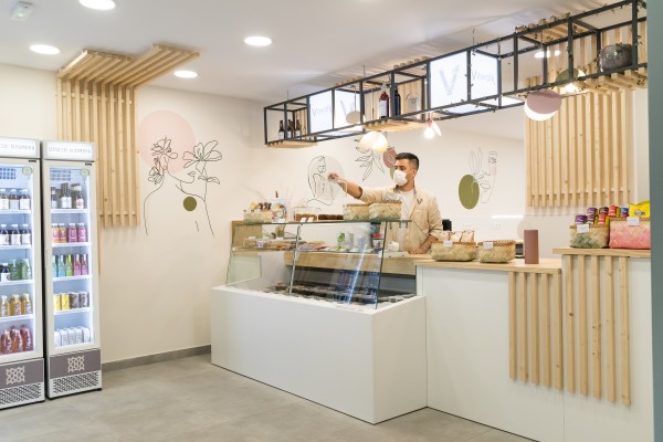 La casa de comidas veggie para llevar