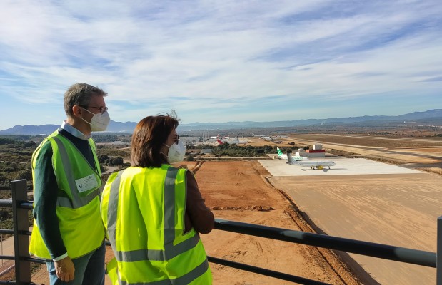 El aeropuerto de Castellón culmina la plataforma industrial y trasladará la actividad logística