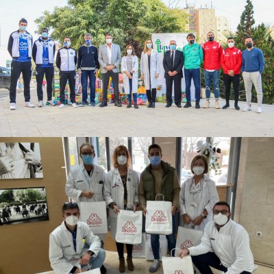 Hércules, Intercity y HLA Alicante le dan un 'empujón' al ánimo de los niños hospitalizados