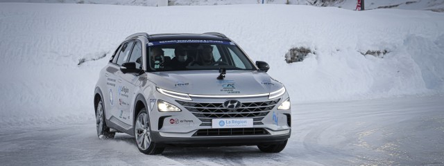 Hyundai NEXO establece un récord de resistencia en un circuito helado

