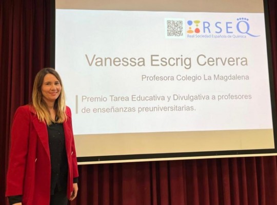 La 'fórmula' de Vanessa Escrig para conquistar a la Real Sociedad Española de Química 