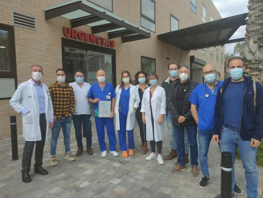 El servicio de Urgencias del Hospital General de Elche obtiene la norma ISO 9001 por su calidad