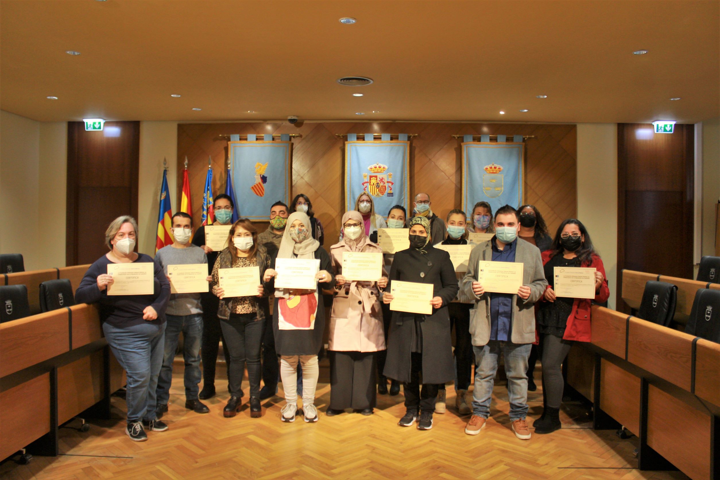 Burriana entrega los diplomas del Taller de formación para cuidadores de personas con Alzheimer
