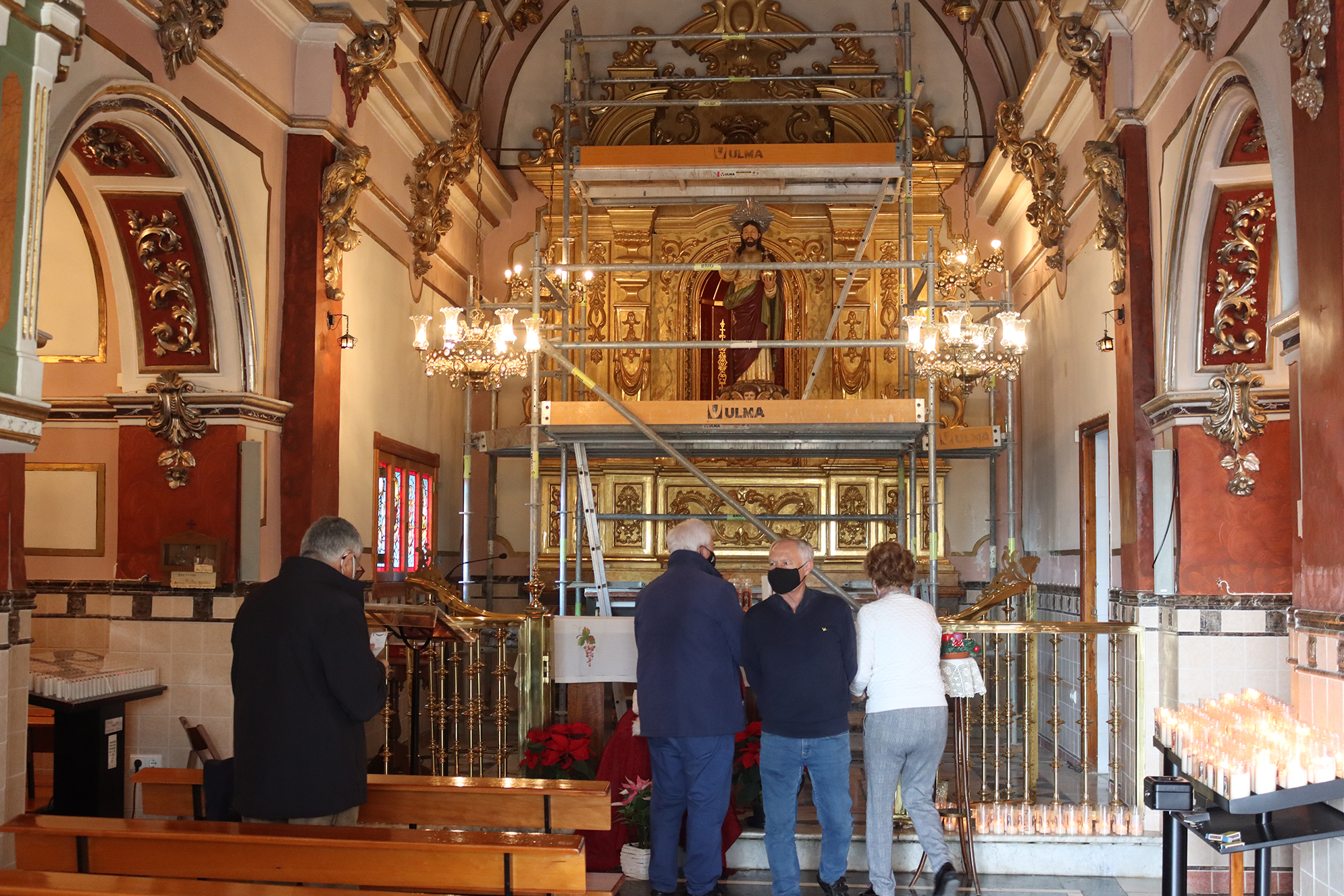 El Ayuntamiento de Onda inicia la restauración del retablo del ermitorio de El Salvador