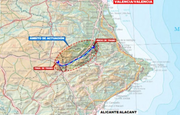 Adif inicia la expropiación del suelo para el tramo de ancho ibérico entre Xàtiva y Villena por 860.000 euros