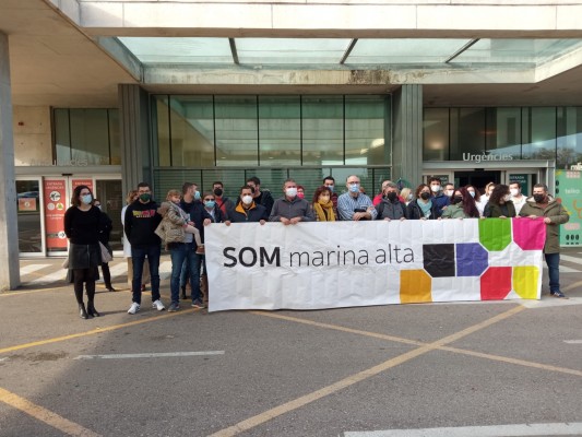 'Som Marina Alta' aboga por presionar a Marina Salud para que cumpla con sus obligaciones 