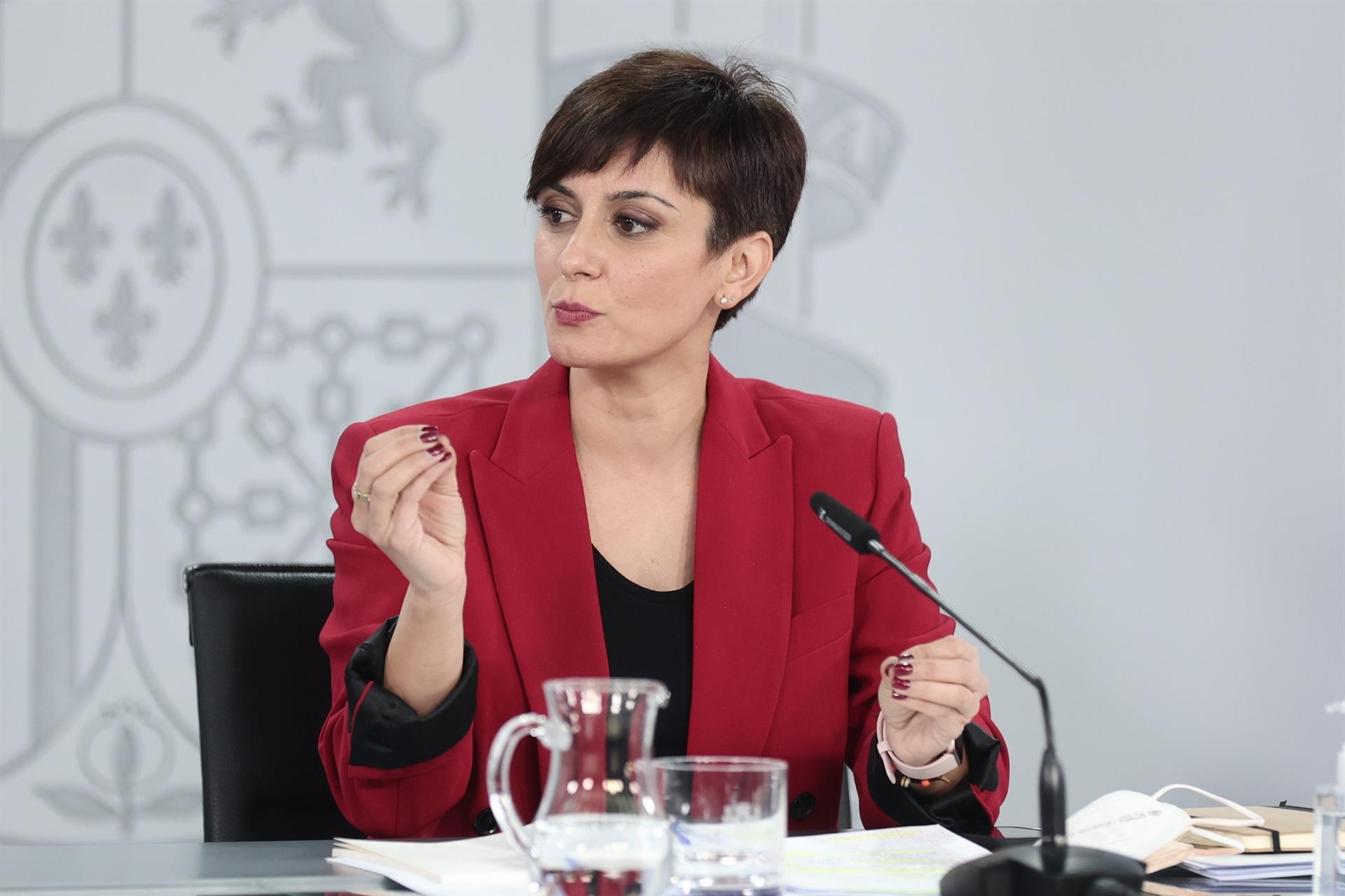La portavoz del Gobierno, Isabel Rodríguez. Foto: EUROPA PRESS/E. Parra. POOL - 