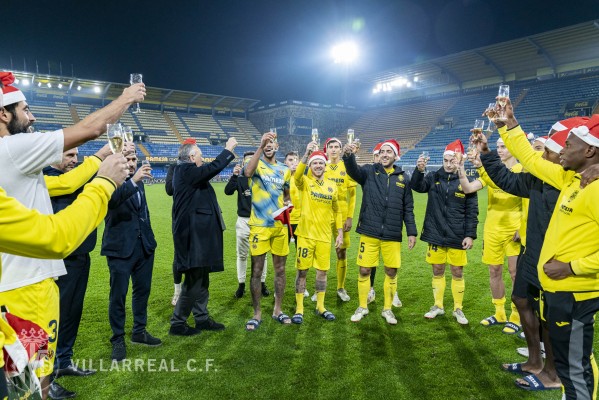El Villarreal cierra un mes de diciembre perfecto en las tres competiciones
