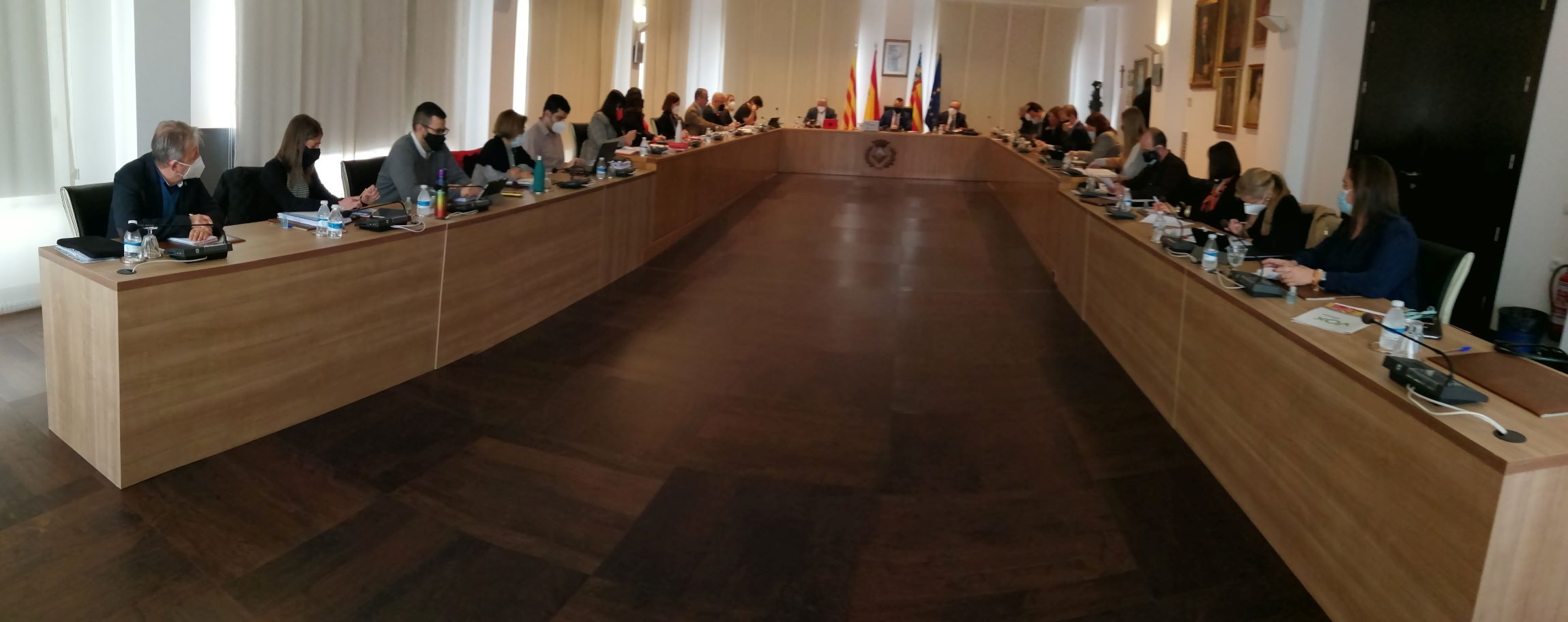 Un momento del pleno celebrado este martes en el Ayuntamiento de Vila-real. - 