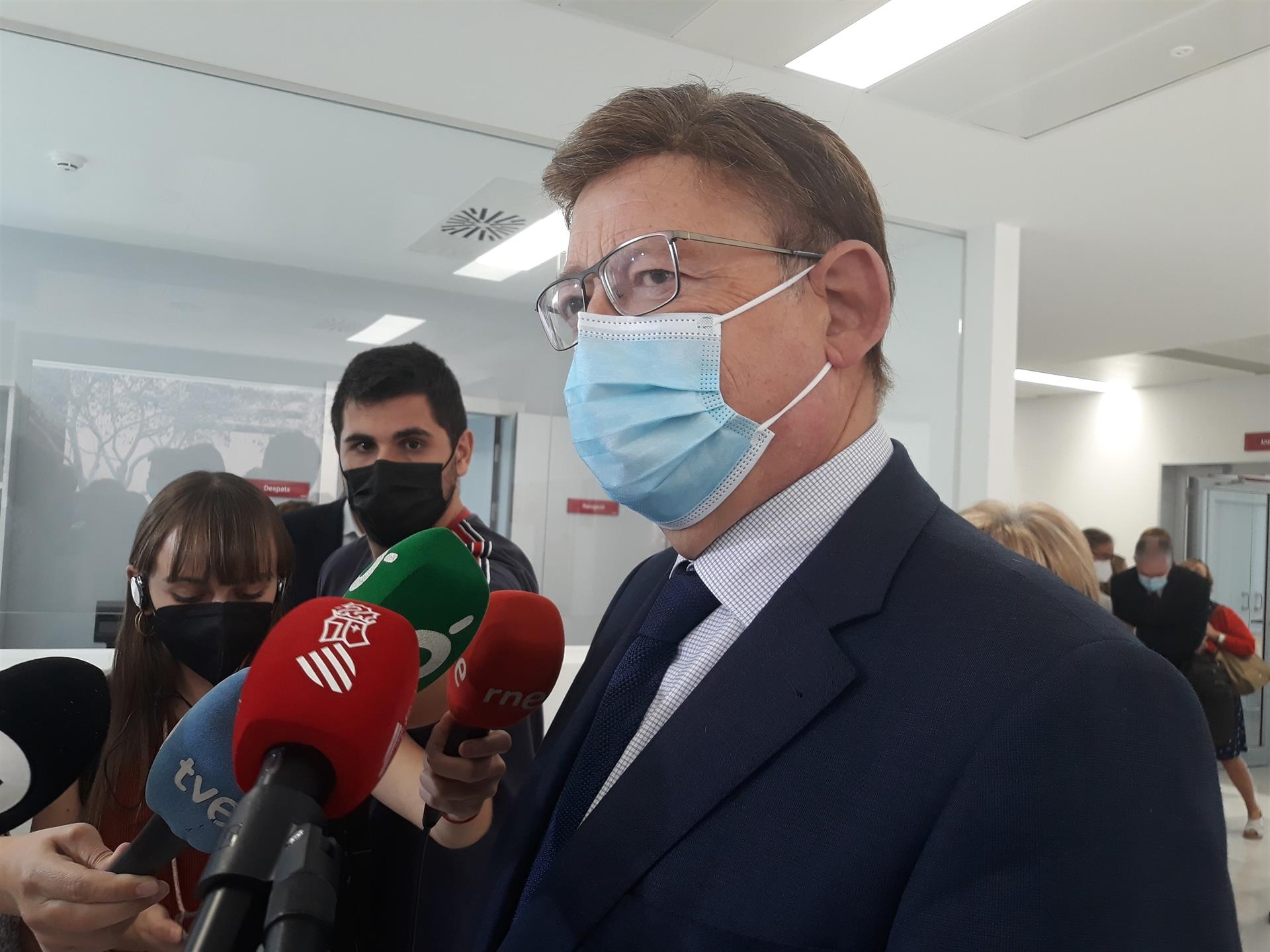 Puig anuncia que se ampliará el pasaporte covid en espacios donde el uso de mascarilla no esté garantizado