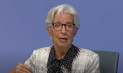 Christine Lagarde, presidenta del BCE. - 