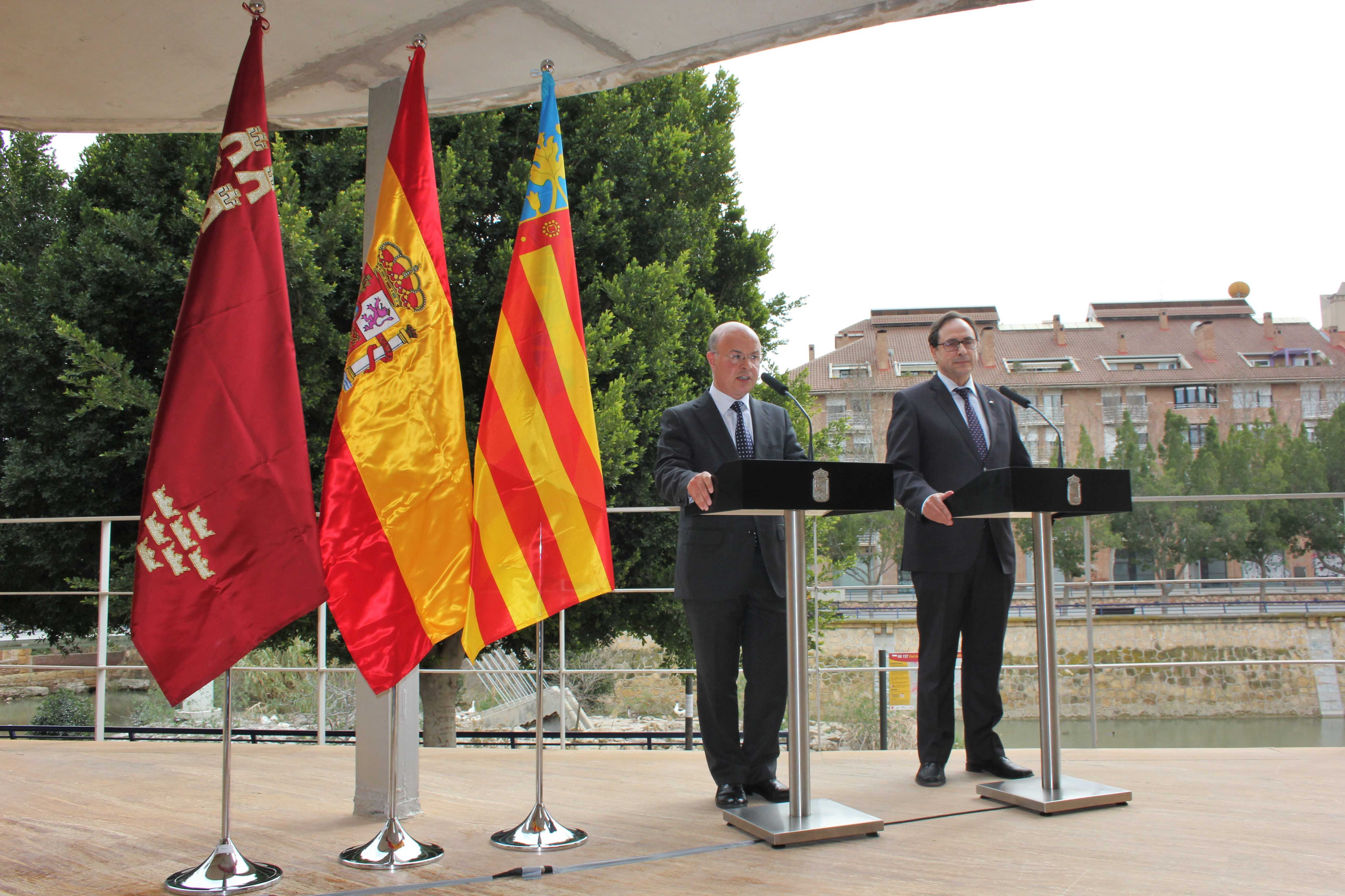 Andrés Carrillo y Vicent Soler, en Murcia. Foto: GVA - 