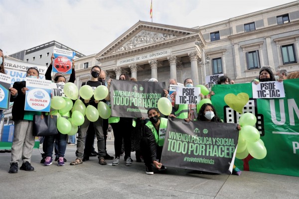 PSOE, PP, Vox, Cs y PNV tumban en el Congreso la ley de sindicatos y colectivos de vivienda
