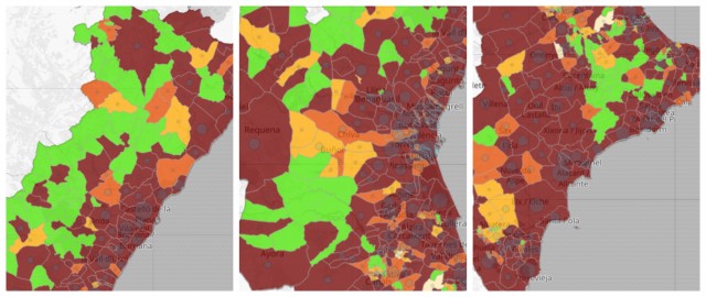 50 municipios acumulan más de un centenar de contagios en los últimos 14 días en la Comunitat