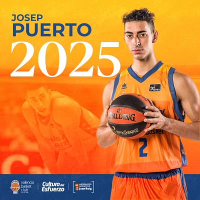 Josep Puerto renueva con Valencia Basket hasta 2025