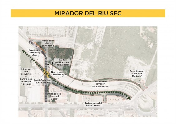 Castelló solicita 4 millones de euros de fondos europeos para el proyecto del Mirador del Riu Sec