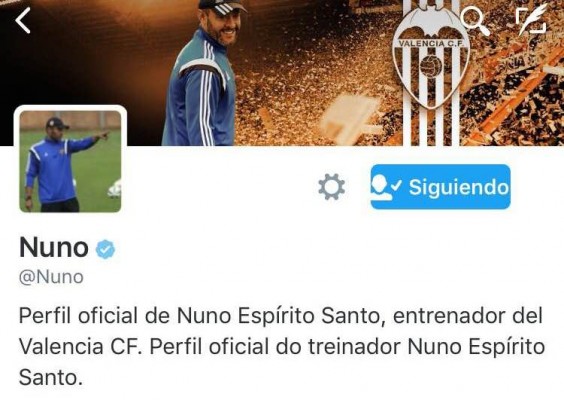 Nuno inaugura su cuenta oficial en la red social de Twitter 