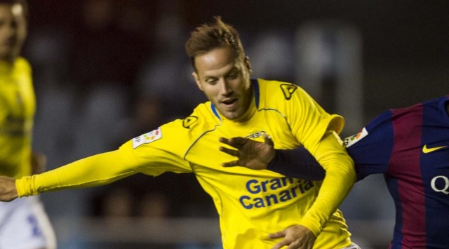 Javi Castellano, con un esguince de rodilla, nueva baja para la UD Las Palmas
