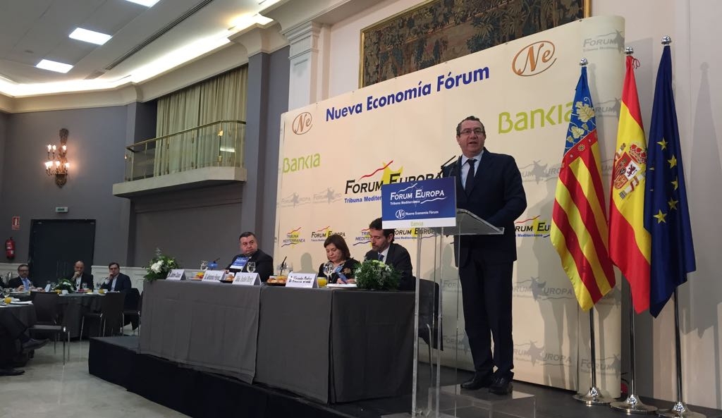 El alcalde de Benidorm durante su intervención. Foto: AP. - 