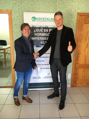 La ilicitana Krystaline comercializará su impermeabilizante de hormigón en Canadá