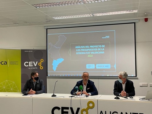 La 'joint venture' Ineca-CEV señala las debilidades del Presupuesto de Puig: deuda y baja ejecución