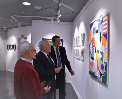  El periodista J. R. Seguí y el pintor Enric M. Català se 'encuentran' en una nueva exposición 