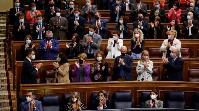 El Congreso aprueba los PGE de 2022, los segundos de PSOE y Podemos, con una mayoría de 188 votos