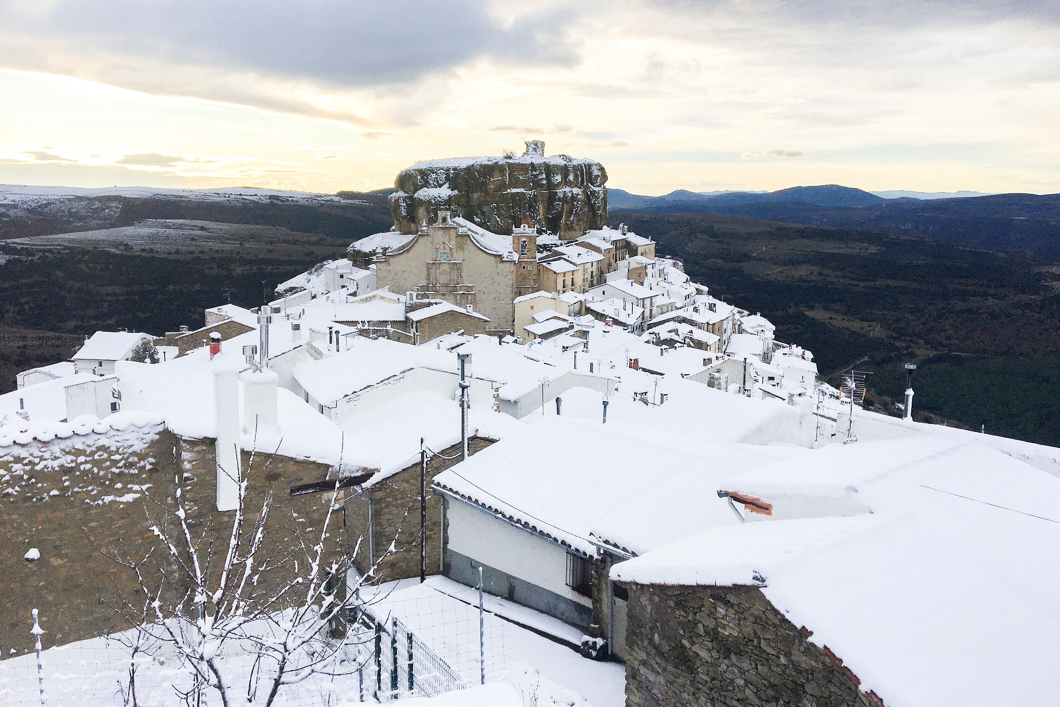 La nieve deja estampas 