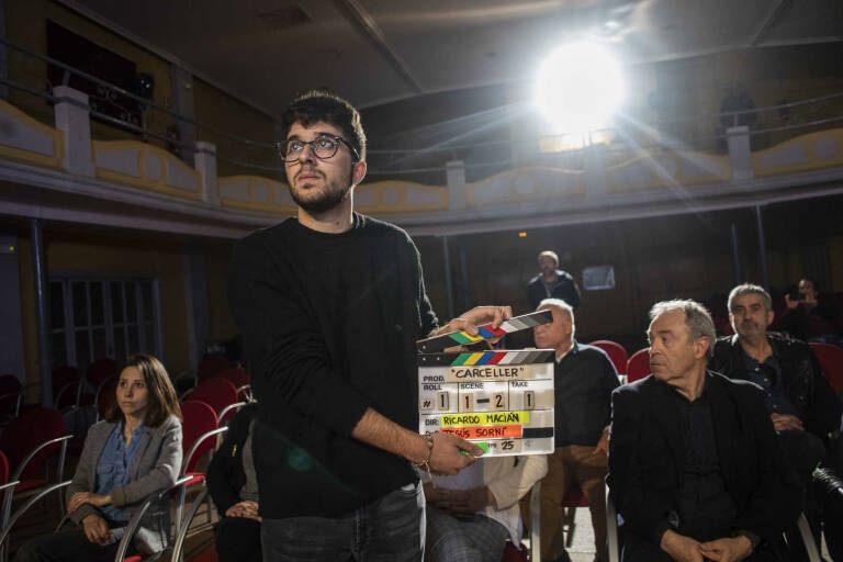 Rodaje del documental sobre Carceller. Foto: EVA MÁÑEZ. - 