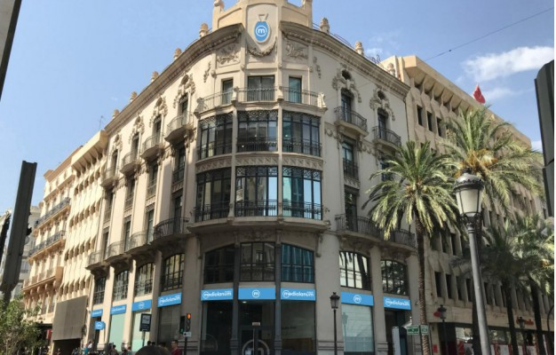 Así va a quedar el flamante edificio de la nueva territorial del Banco Mediolanum en València
