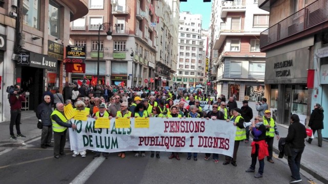 València se manifiesta por las pensiones 