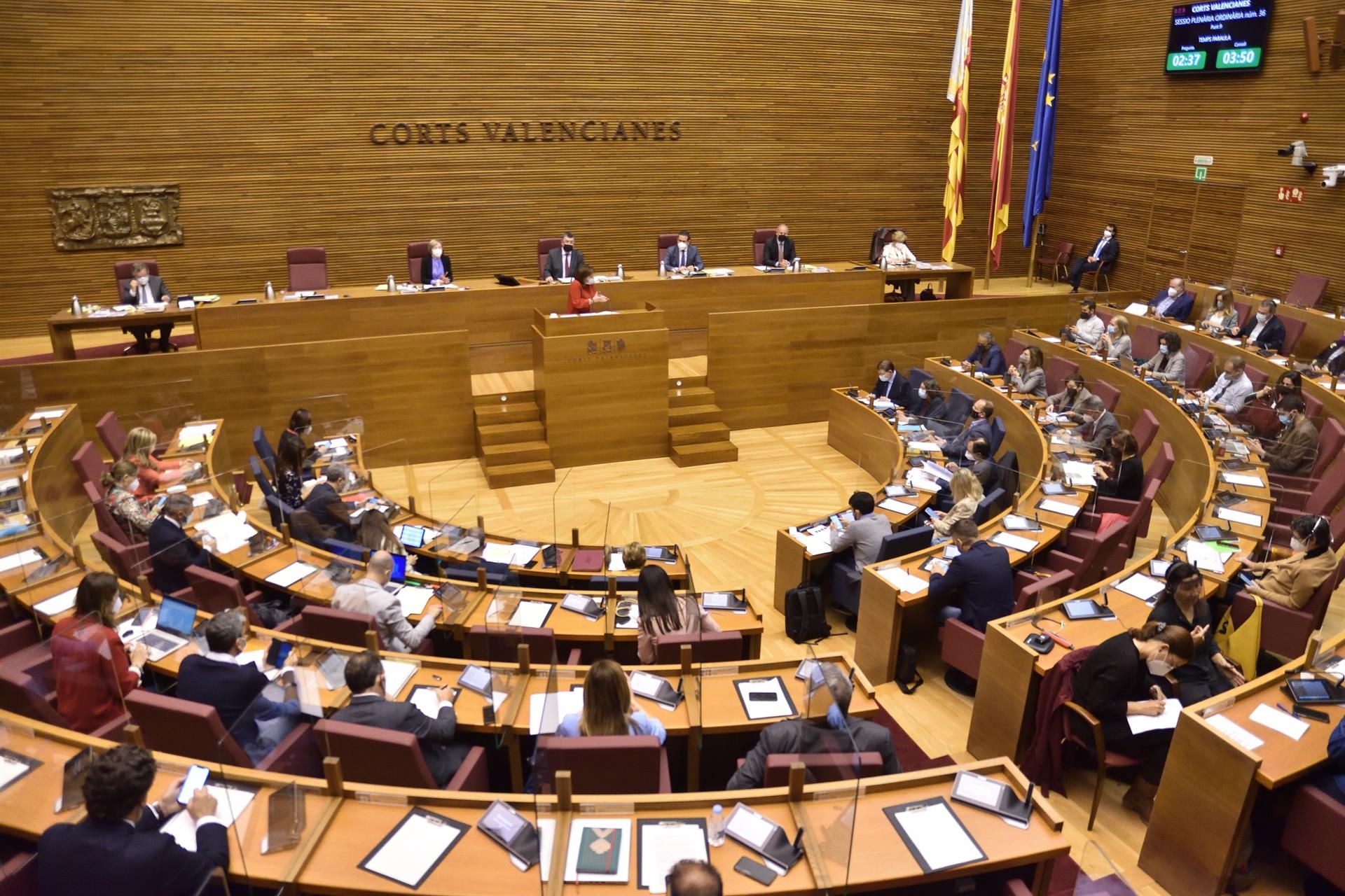 Rechazadas las enmiendas a la totalidad de la oposición a los presupuestos de la Generalitat