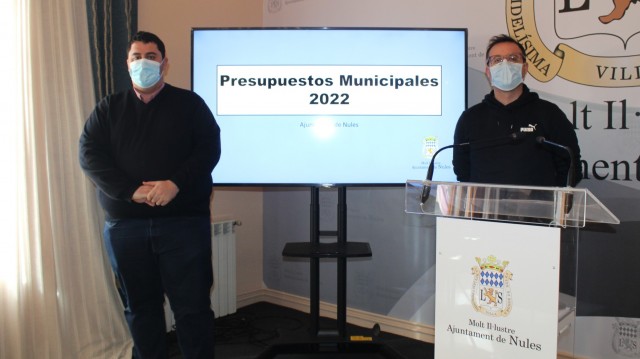 Nules presenta un presupuesto de 13,8 millones para 2022 con un millón en inversiones 