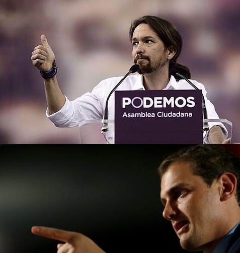 Pablo Iglesias y Albert Rivera - 