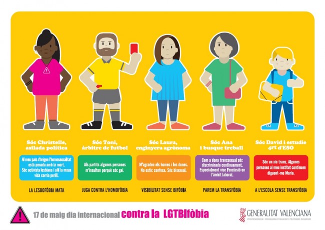 Campaña de la Generalitat contra la LGTBIfobia. VP - 