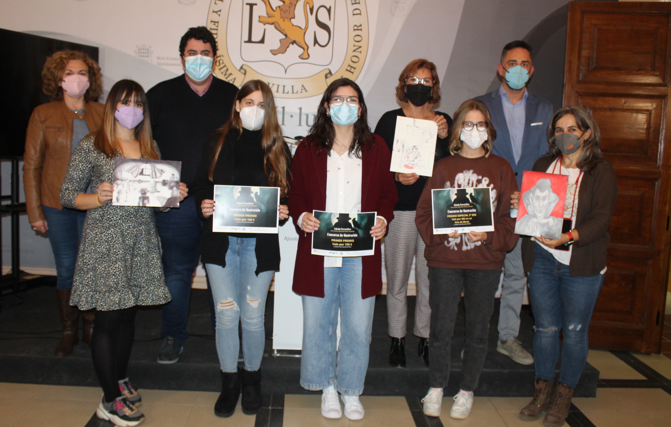 Nules premia a los ganadores del Concurso de Ilustración de Monstruos con vales para el comercio