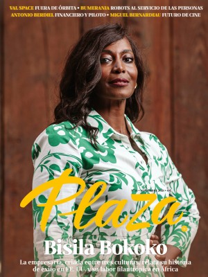 La empresaria Bisila Bokoko, portada de la revista Plaza de noviembre
