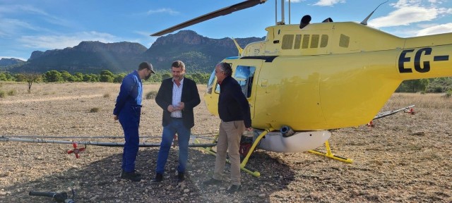 La Región adelanta su lucha contra la procesionaria del pino con fumigaciones en Cieza y Moratalla