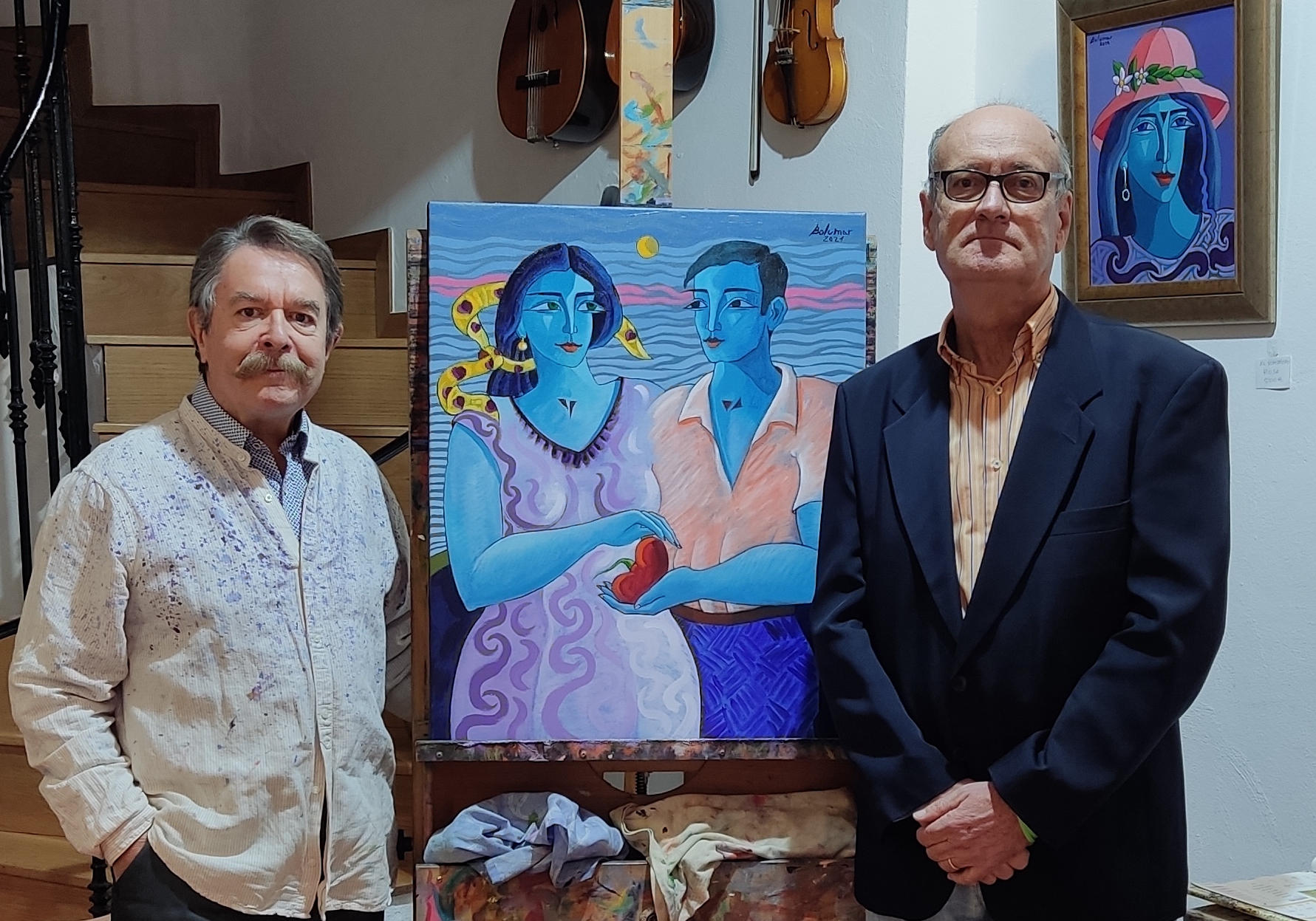 El pintor Bolumar aporta la imagen del 40 aniversario de Alcer Castalia con su obra 'Dar y recibir'
