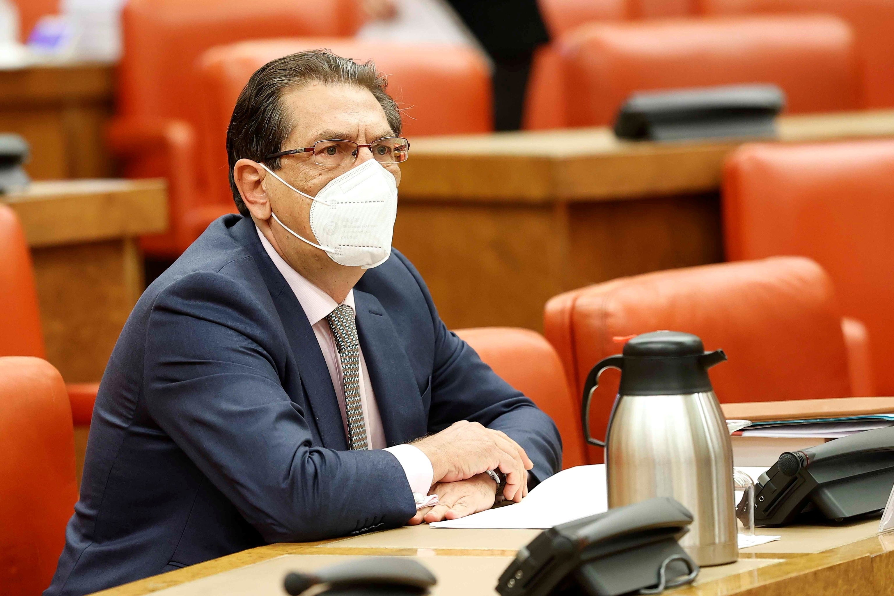 Enrique Arnaldo, durante su comparecencia en la Comisión de Nombramientos FOTO:.EFE  - 