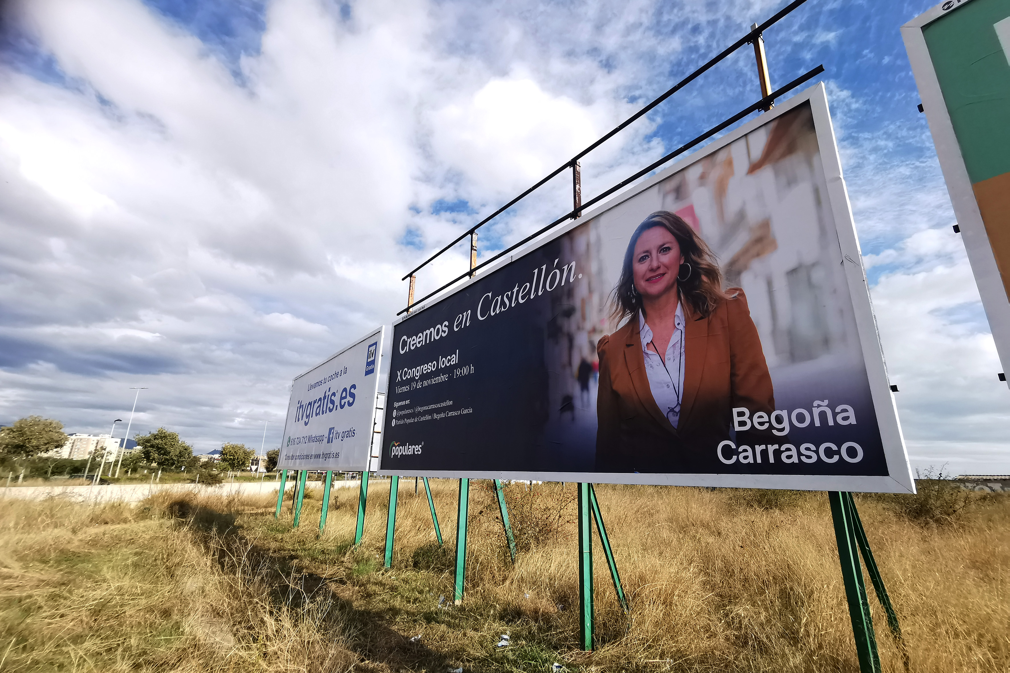 El PPCS 'copia' a Mazón: activa la maquinaria electoral con carteles de Carrasco en Castelló