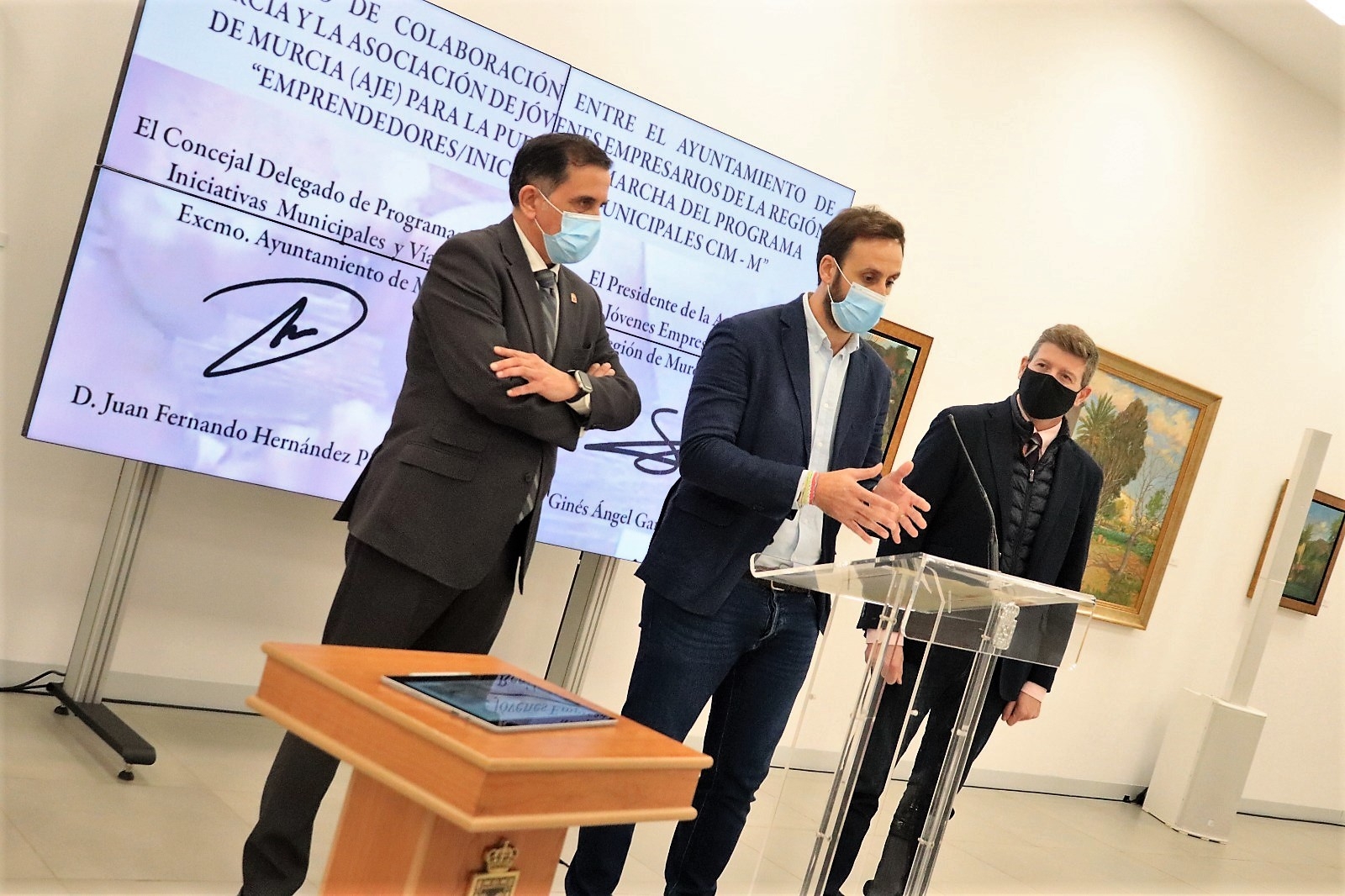 El Ayuntamiento de Murcia y AJE prorrogan el Programa de Emprendedores y de Iniciativas Municipales