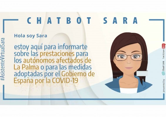 Fedepalma instala el chatbot Sara para informar de las ayudas para los autónomos de La Palma